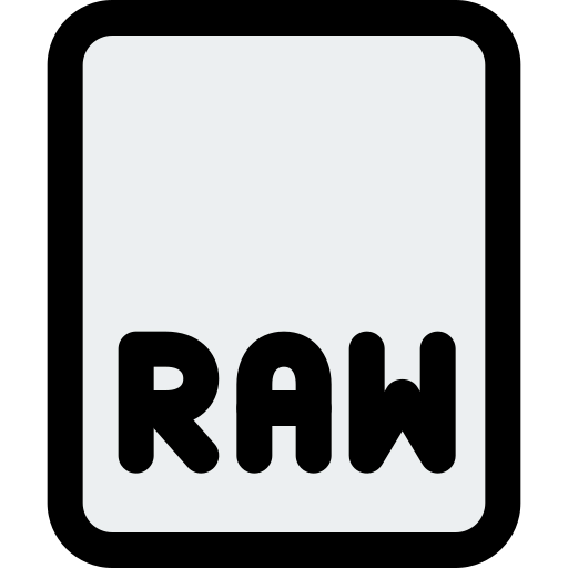 Raw format ícone