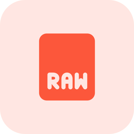 Raw format ícono