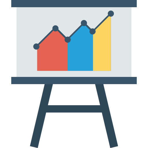 Line graph icon