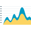 Line graph icon 64x64