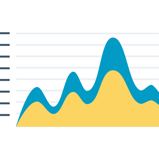Line graph icon