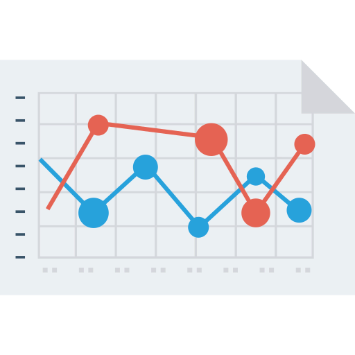 Line chart icon