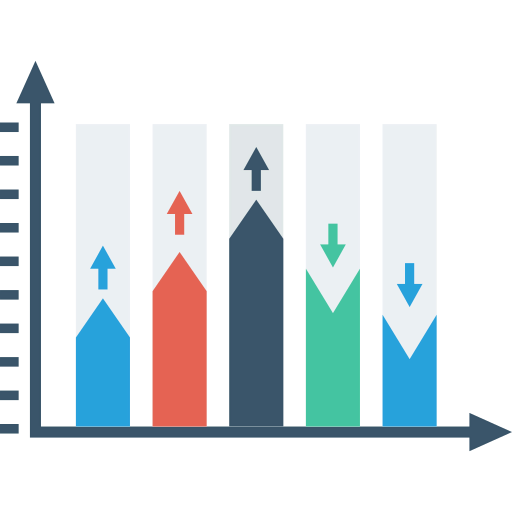Increasing graph 图标