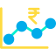 Line graph icon 64x64