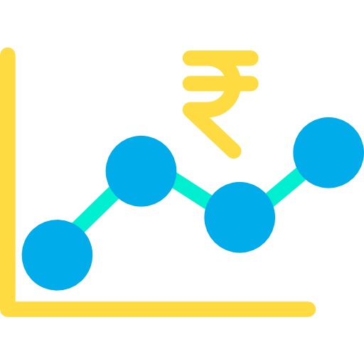Line graph icon