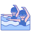 Synchronized swimming icon 64x64