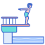 Доска для прыжков в воду иконка 64x64