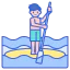 Standup paddleboarding icon 64x64