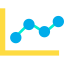 Line chart icon 64x64
