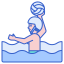 Игрок в водное поло иконка 64x64