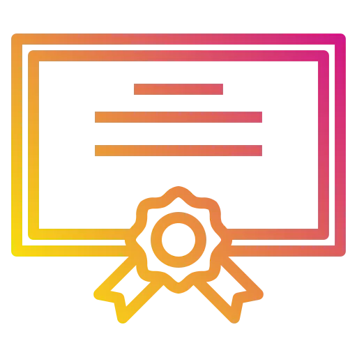 Certificate icône
