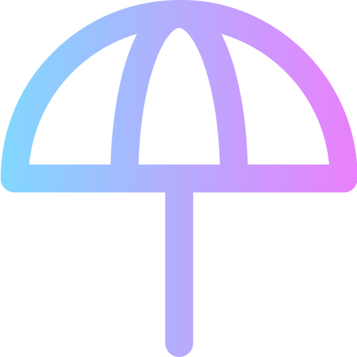 Sun umbrella ícono