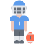 American football player icon 64x64