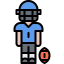 American football player icon 64x64