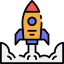 Rocket launch icône 64x64