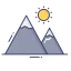 Mountains icon 64x64