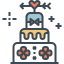 Wedding cake icon 64x64