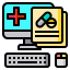 Online pharmacy icon 64x64