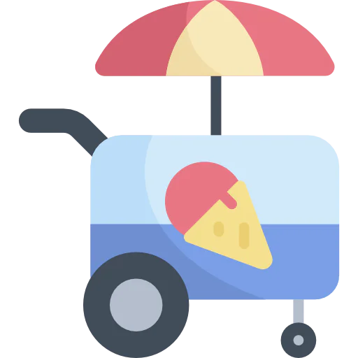 Ice cream cart icône