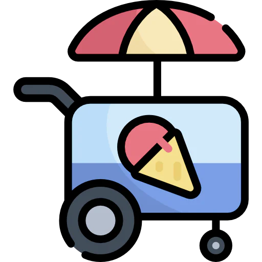 Ice cream cart icon