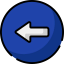 Turn left icon 64x64