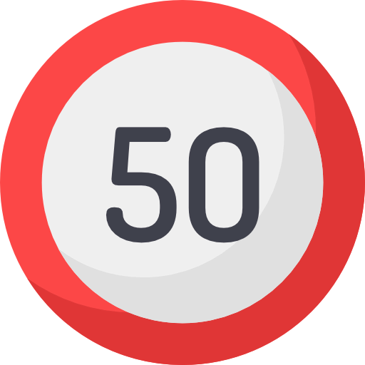 Speed limit icon