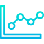 Line chart icon 64x64