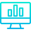 Bar chart icon 64x64