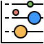 Bubble graph icon 64x64