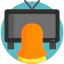 Watching tv Ikona 64x64