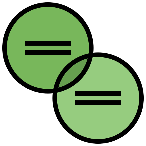 Linear venn icon