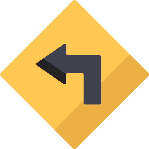 Turn left icon