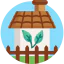 Eco house icon 64x64