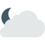 Cloudy night ícone 64x64