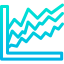 Line chart icon 64x64