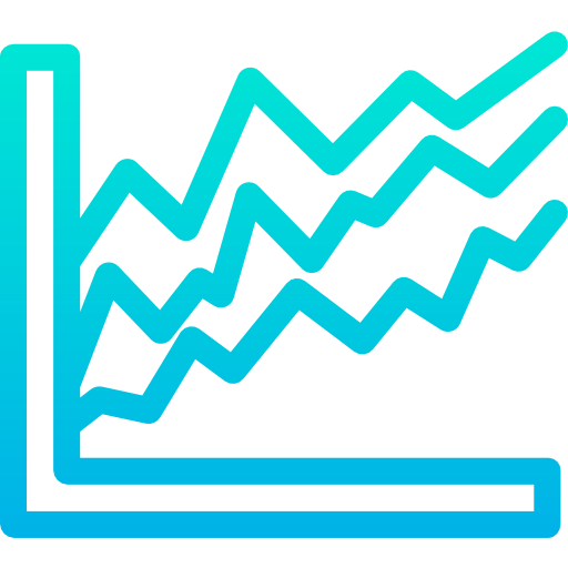 Line chart icon