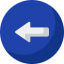 Turn left icon 64x64