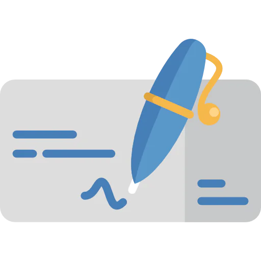Cheque icon