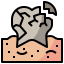 Broken tooth icon 64x64