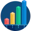 Bar chart icon 64x64