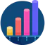 Bar chart icon 64x64