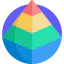 Pyramid chart icon 64x64