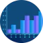 Bar chart icon 64x64