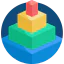 Pyramid chart icon 64x64
