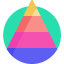 Pyramid chart icon 64x64