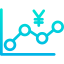 Line chart icon 64x64