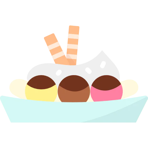 Banana split icon