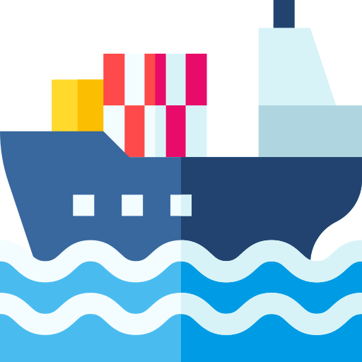 Cargo ship icon