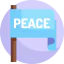 Peace flag icon 64x64