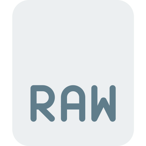 Raw file icône